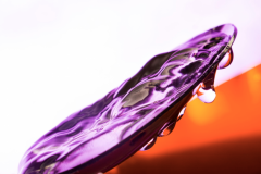 Water Drop Purple and Red