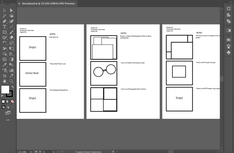 demo-reel-story-board-with-panels-of-demo-reel